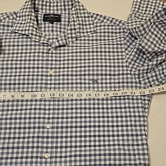 RODD GUNN Sports fit Check Long Sleeve Button Front Blue Sports Fit Shirt Men L - Picture 4 of 9